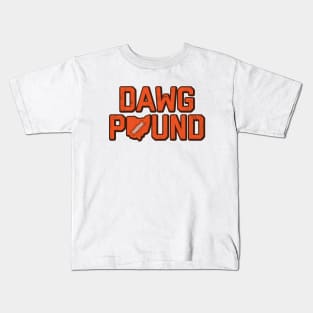 Dawg Pound - White Kids T-Shirt